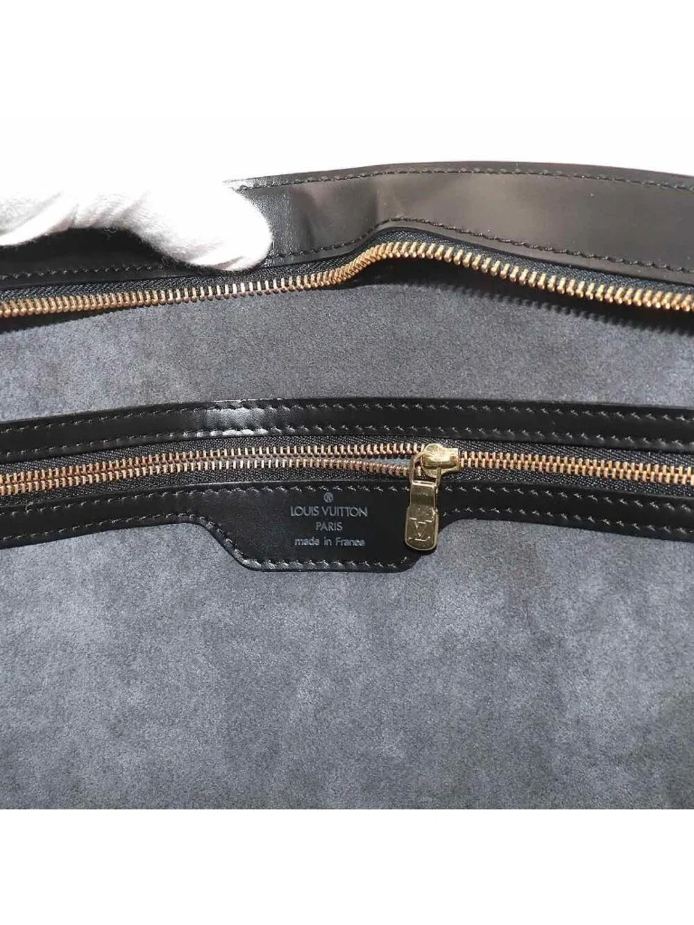 Louis Vuitton Epi Saint Jacques Shopping Tote Leather Noir Black